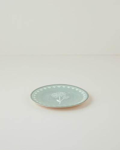 Petal Poetry Porselen Pasta Tabağı 19 cm Yeşil