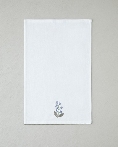 Petalia Pamuklu Nakışlı Kurulama Bezi 30x50 cm Mavi
