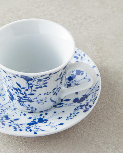 Pia Porselen Kahve Fincan Takımı 4 Parça 2 Kişilik Mavi