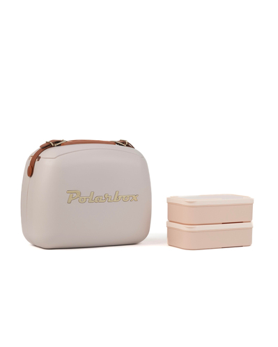 Polarbox Deri Kayışlı Soğuk ve Sıcak Saklama Termosu 6L Pudra – Gold