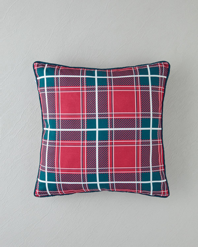 Poloski Kırlent Kılıfı 45x45 cm Kırmızı - Yeşil