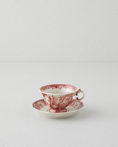 Preston Stoneware 2 Parça 1 Kişilik Kahve Fincan Takımı 100 ml Bordo