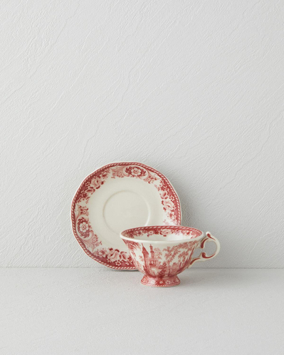 Preston Stoneware 2 Parça 1 Kişilik Kahve Fincan Takımı 100 ml Bordo