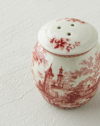 Preston Stoneware 2li Tuzluk - Biberlik 13,5x7x7 cm Bordo