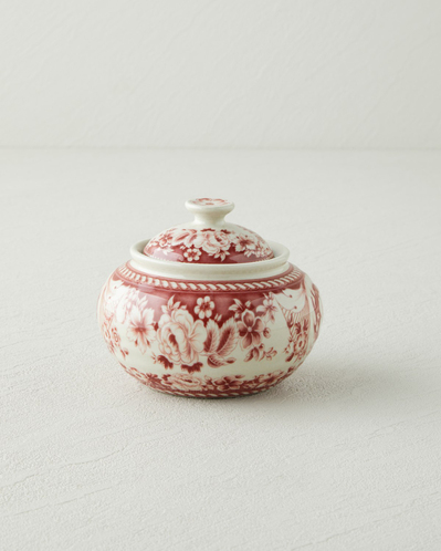 Preston Stoneware Şekerlik 10,5x10,5x8,5 cm Bordo
