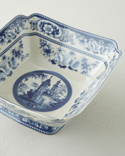 Preston Stoneware Sunumluk 21,5x20,5x10 cm Lacivert