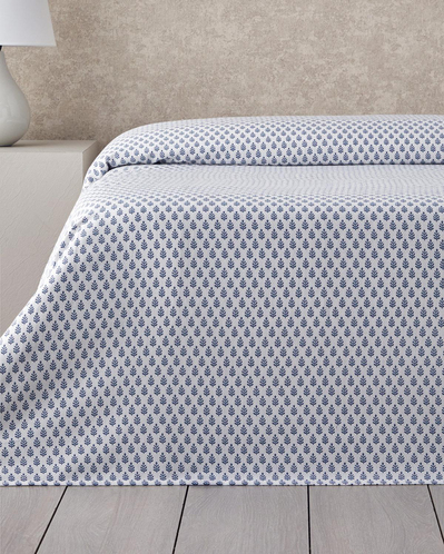 Pure Leaves Ecosoft Tek Kişilik Pike 150x220 cm Mavi