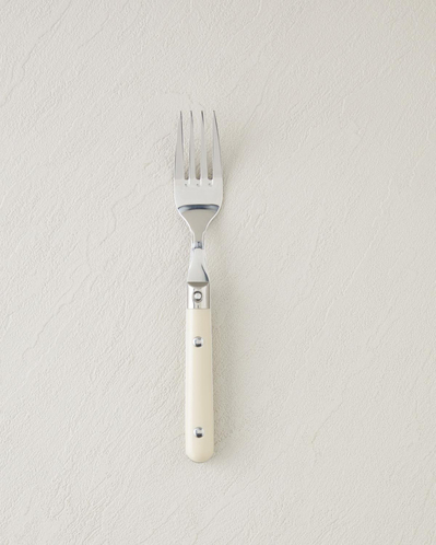 Pure Paslanmaz Çelik Çatal Kaşık Bıçak Takımı 18 Parça 6 Kişilik Krem