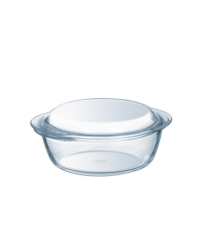 Pyrex Classic Cam Yuvarlak Fırın Kabı 2,1L Şeffaf
