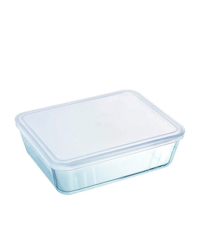 Pyrex Cook&Freeze Cam Dikdörtgen Kapaklı Saklama Kabı 2,7 L Beyaz