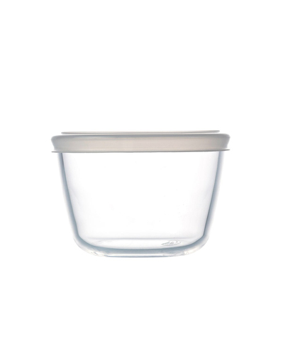 Pyrex Cook&Freeze Cam Yuvarlak Kapaklı Saklama Kabı 0,6 L Beyaz