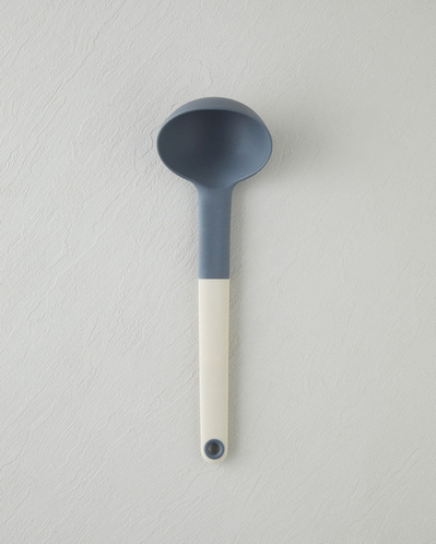 Rachelle Plastik Kepçe 32 x 9,8 cm Krem-Gri