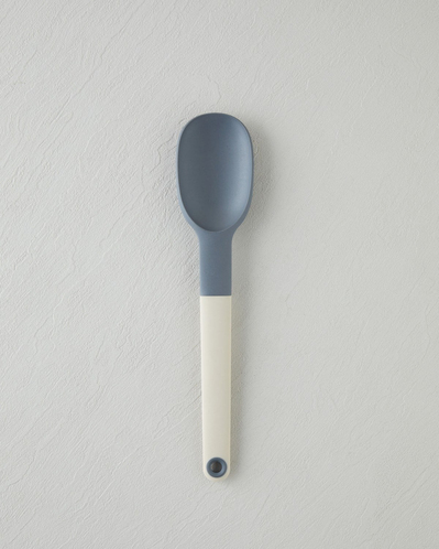 Rachelle Plastik Servis Kaşığı 32 x 6,9 cm Krem-Gri