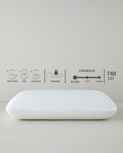 Resty Visco Yastık 37x54 cm Beyaz