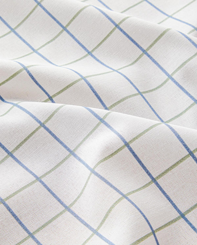 Retro Chic Polycotton Masa Örtüsü 150x200 cm Beyaz - Mavi