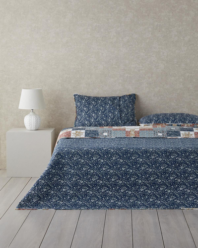 Retro Tribute Çift Taraflı Çok Amaçlı Tek Kişilik Yatak Örtüsü Takımı 160x220 cm Hardal
