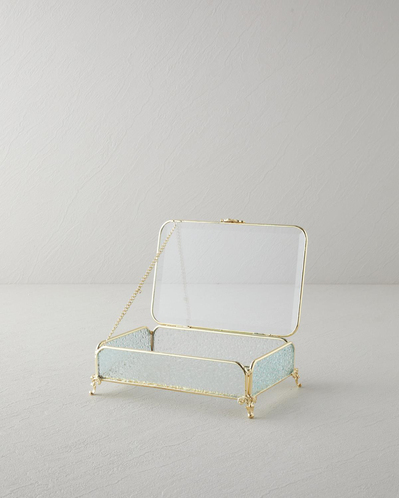Rina Cam Dekoratif Kutu 18x12x6 cm Gold