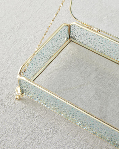 Rina Cam Dekoratif Kutu 18x12x6 cm Gold