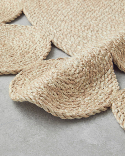 Ring Dekoratif Jüt Kilim 120 cm Naturel
