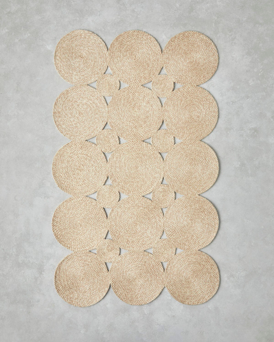 Ring Dekoratif Jüt Kilim Naturel