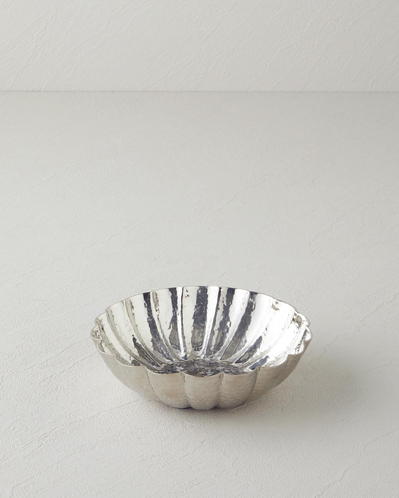 Rita Metal Dekoratif Tabak 15 x 15 x 4.5 cm Silver