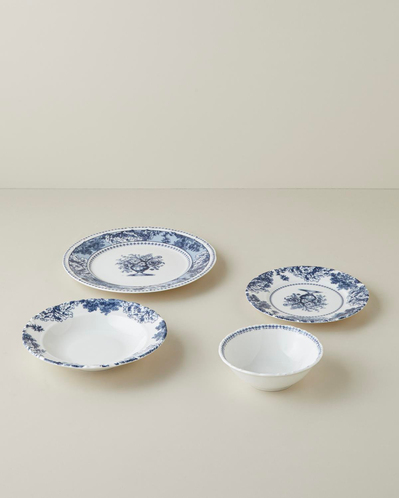 Rosen Porselen Yemek Takımı 24 Parça 6 Kişilik Lacivert