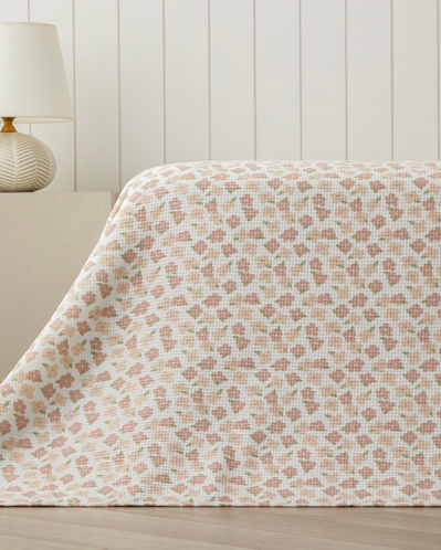 Rossa Çift Kişilik Pike 200x220 cm Pembe