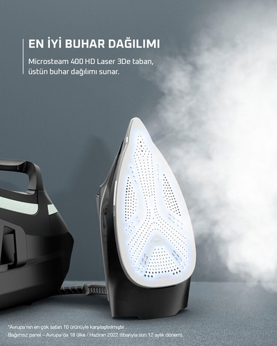 Rowenta Eco Steam Pro DG9621 Buhar Kazanlı Ütü 2800 W Siyah-Bej