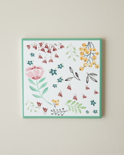 Rustic Flowers Seramik Nihale 16 cm Pembe - Sarı