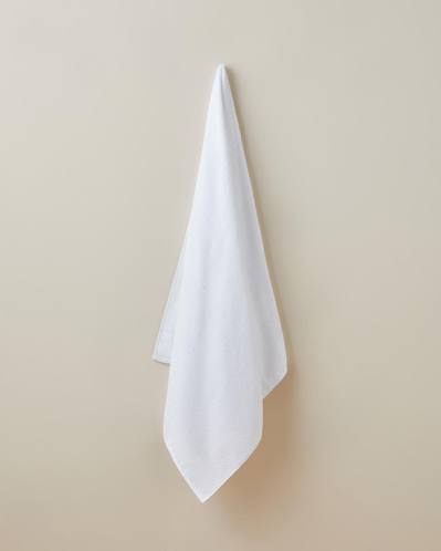 Sandy Stripe Pamuk Banyo Havlusu 80x150 cm Beyaz