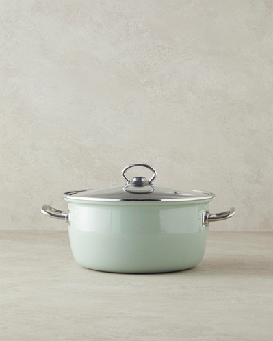 Sartagi Emaye Kızartma Tenceresi 22 Cm Açık Mint