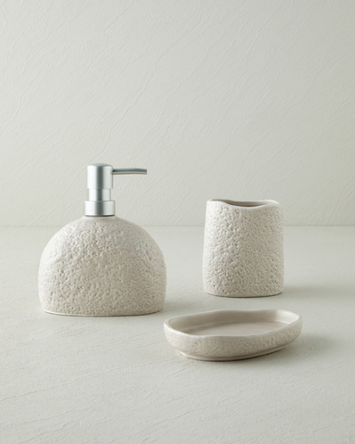 Seras Dolomite 3lü Banyo Seti Koyu Bej