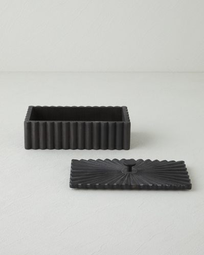 Sherpa Mdf Dekoratif Kutu 24x11,5x10 cm Siyah