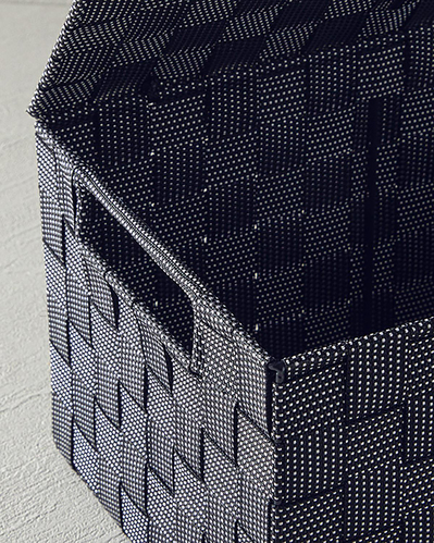 Shine Kapaklı Saklama Kutusu Siyah