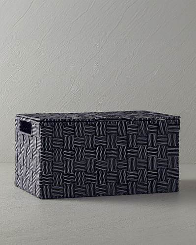 Shine Kapaklı Saklama Kutusu Siyah