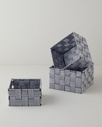 Shine Sepet 16x16x9 cm Siyah - Beyaz