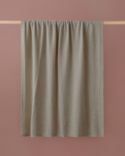 Simple White Koltuk Şalı 130x170 cm Vizon