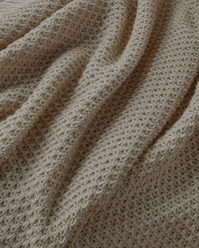 Simple White Koltuk Şalı 130x170 cm Vizon