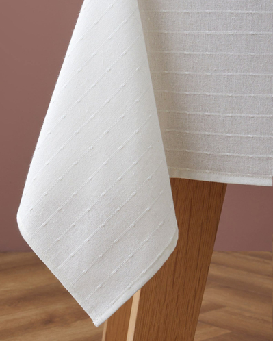 Simply Pamuk Polyester Masa Örtüsü 140x200 cm Krem