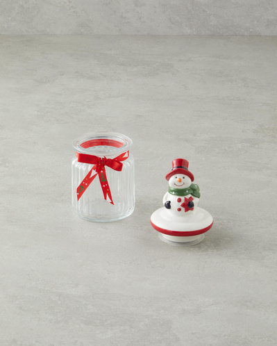 Snow Smile Cam Kavanoz 230 ml Beyaz - Kırmızı