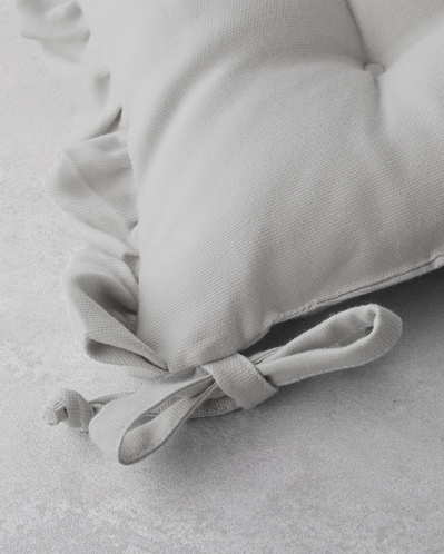 Soft Cozy Sandalye Minderi 40x40 cm Açık Gri