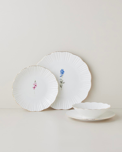 Soft Garden Porselen Yemek Takımı 24 Parça 6 Kişilik Gold