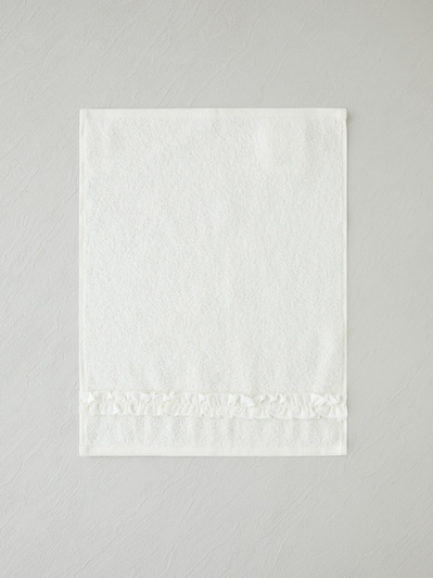 Soft Ruffle Pamuk 3lü Havlu Seti 30x40 cm Fildişi