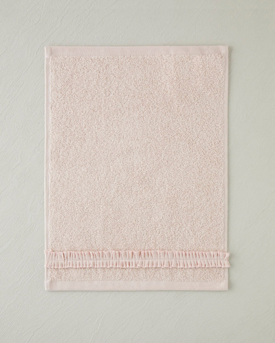 Soft Ruffle Pamuk El Havlusu 30x40 cm Pudra