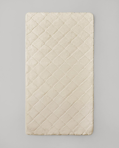 Soft Touch Rabbit Pelüş Halı Bej