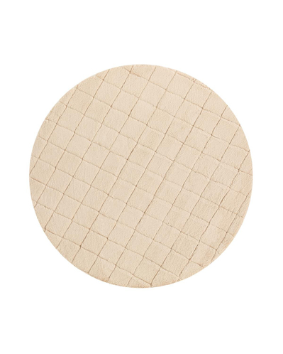 Soft Touch Rabbit Pelüş Halı Bej