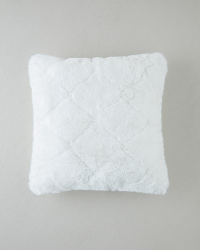 Soft Touch Rabbit Pelüş Kırlent Kılıfı Beyaz
