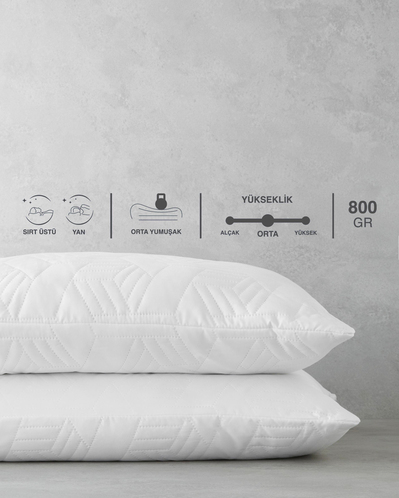 Softy Ultrasonic 2li Yastık 50x70 cm Beyaz