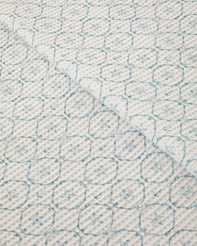 Sora Çift Kişilik Pike Takımı 200x220 cm Mavi