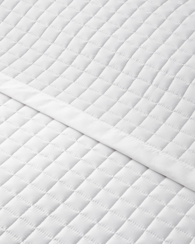 Splendor Saten Çift Kişilik Yatak Örtüsü Takımı 200x220 cm Beyaz